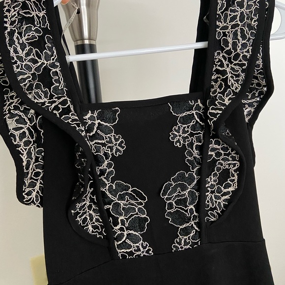 Black Ruffled Dress - Picture 3 of 4